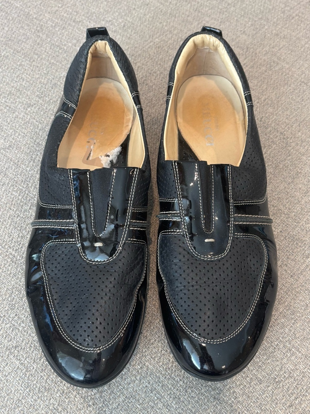 Sesto Meucci, patten leather slip on